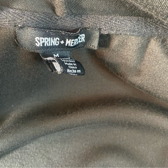 Spring Mercer  Women's Long Sleeve Black  Open Font Blazer Size Medium - Picture 6 of 8